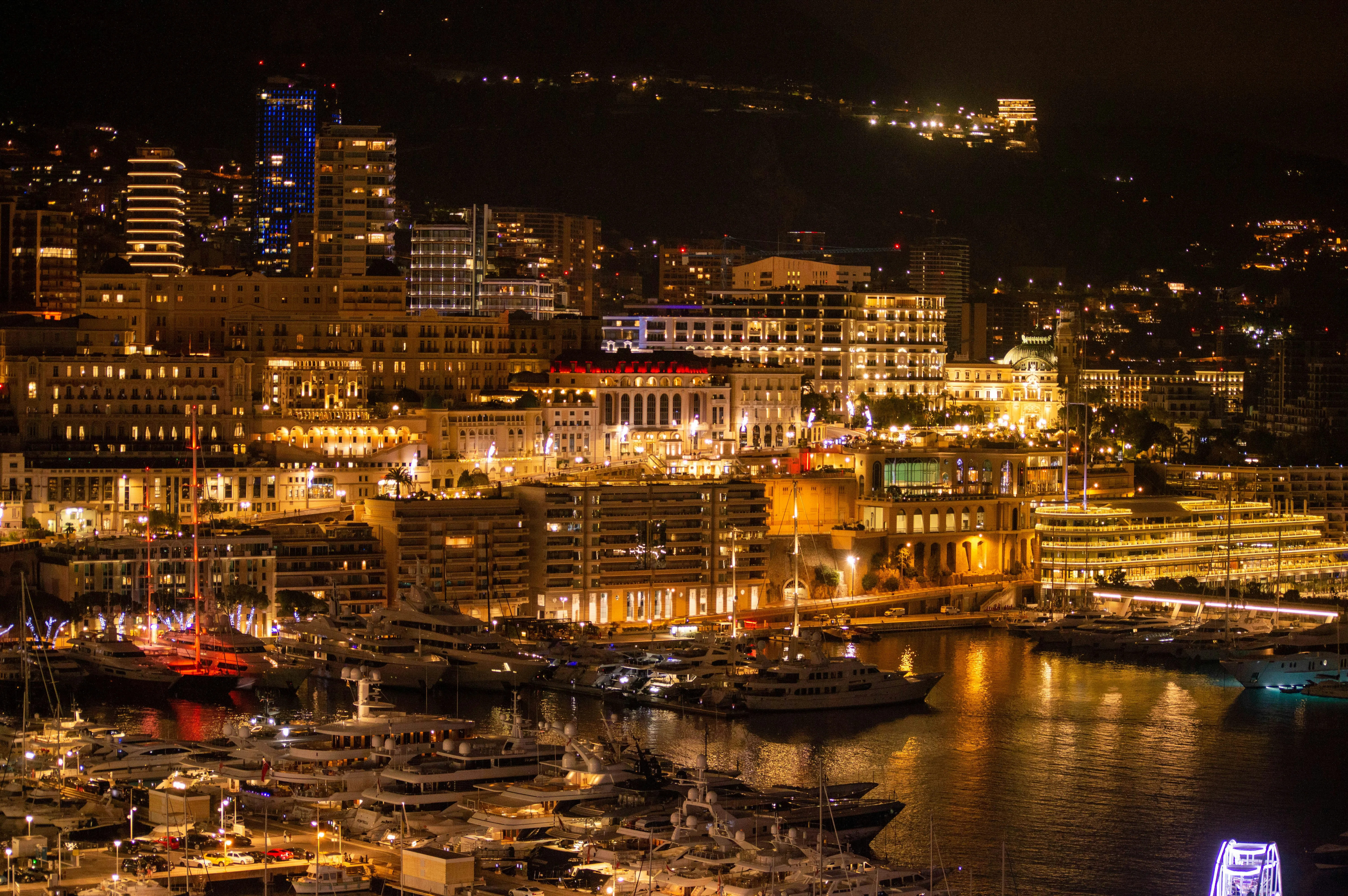 Monaco at night